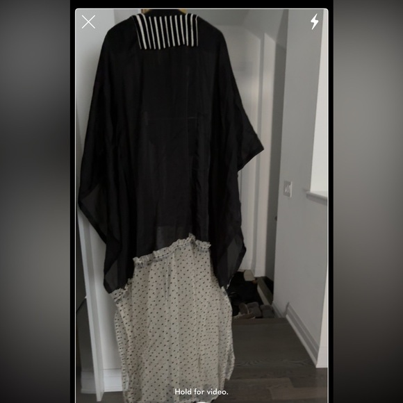 Luxury agbada silk sheer polka dot kaftan maxi dress - Picture 8 of 14